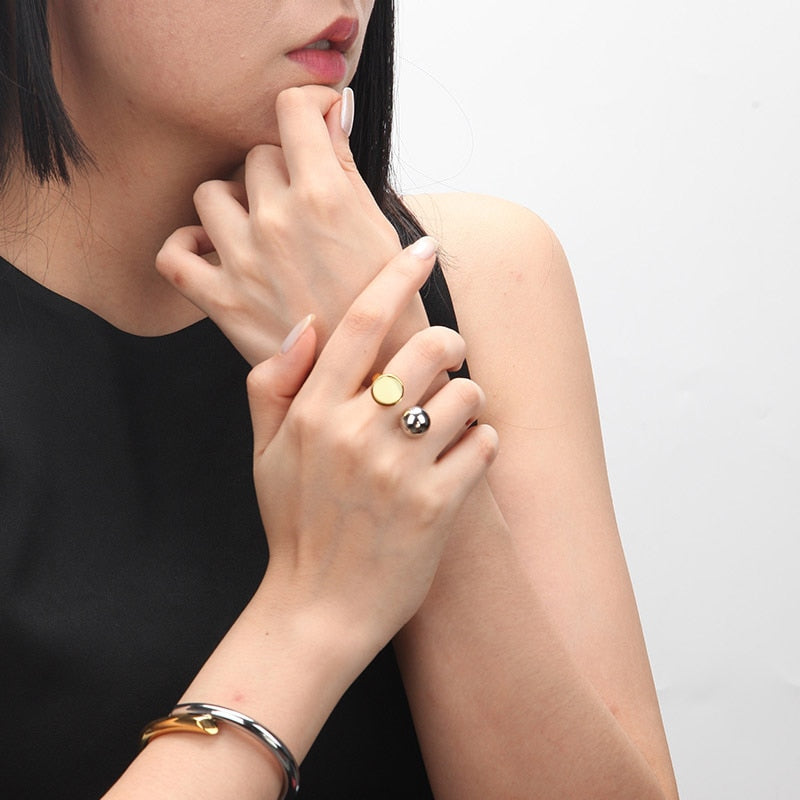 Fashion Ball & Circle Ring LuckyEyeU | Modern & Spiritual Jewelry & Accessories