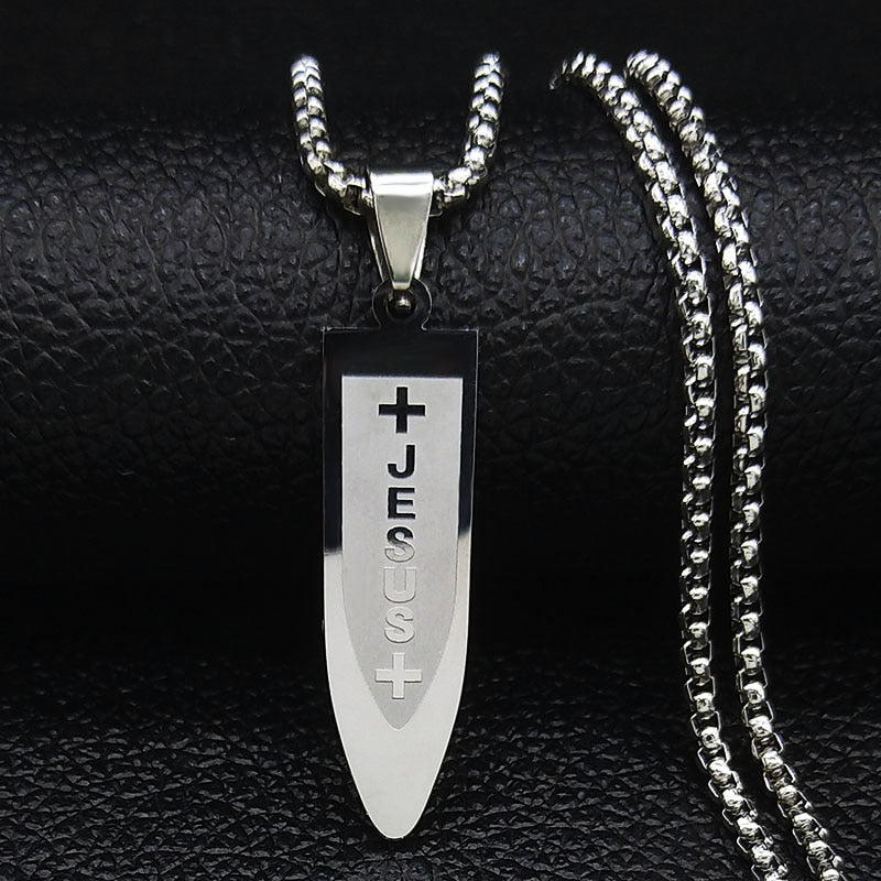 Long JESUS CROSS Necklaces