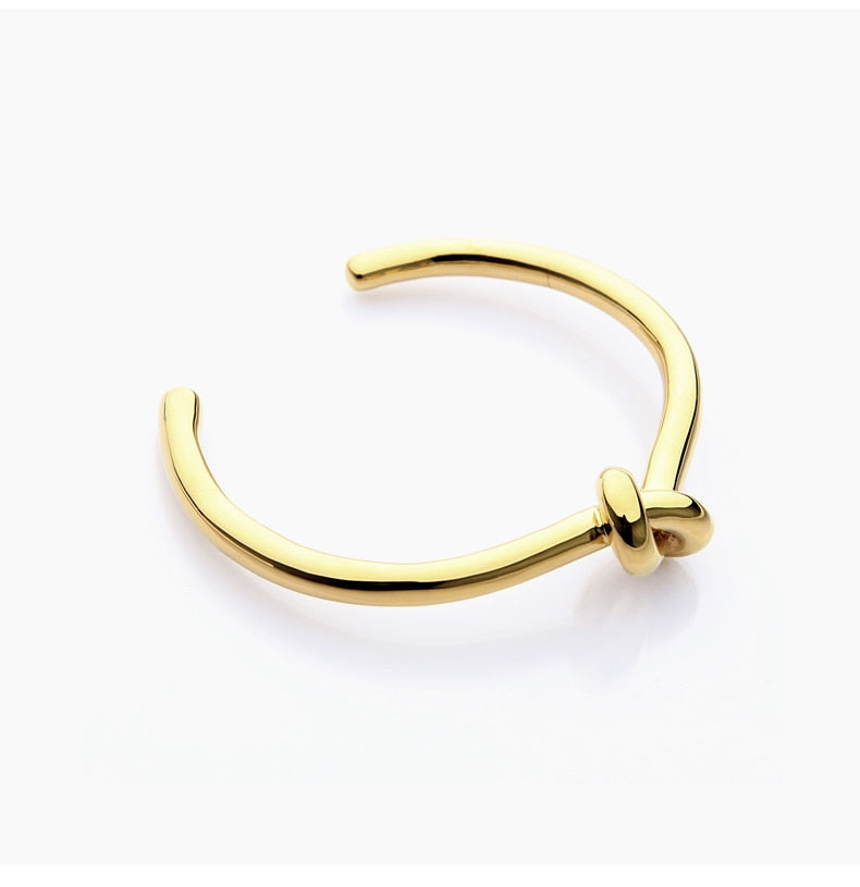 Elegant Knot Copper Bracelet Open Bangle LuckyEyeU | Modern & Spiritual Jewelry & Accessories