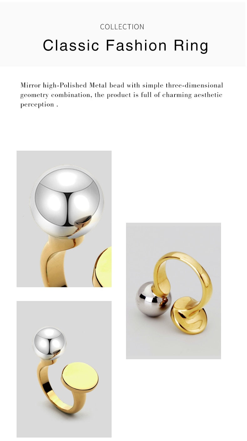Fashion Ball & Circle Ring LuckyEyeU | Modern & Spiritual Jewelry & Accessories