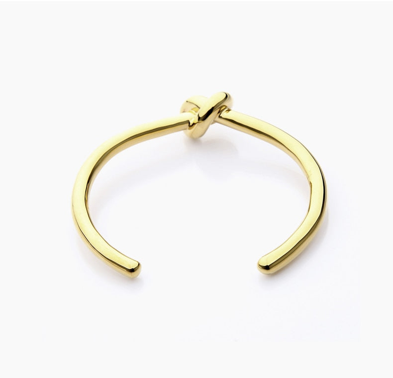 Elegant Knot Copper Bracelet Open Bangle LuckyEyeU | Modern & Spiritual Jewelry & Accessories